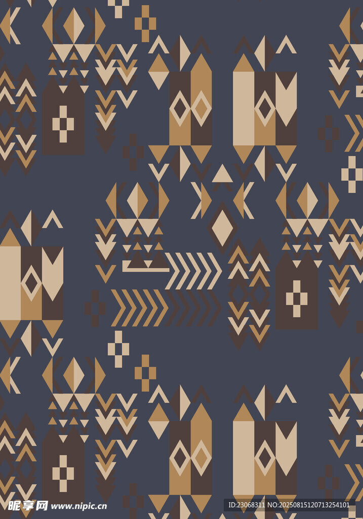 几何图案民族风织物纹理