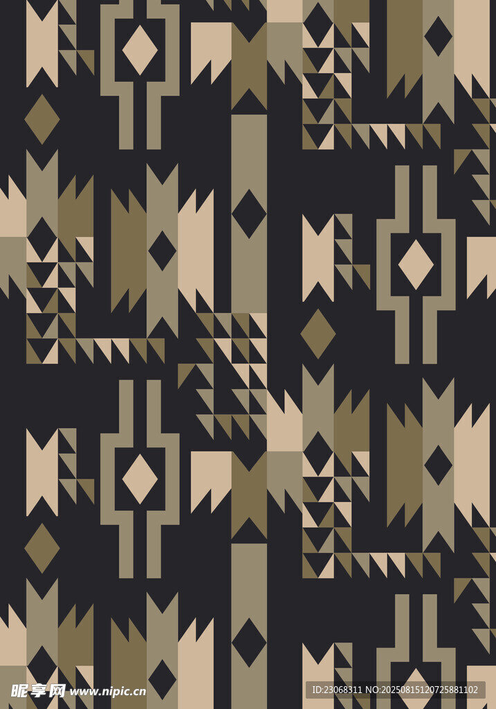 几何图案民族风纹理背景