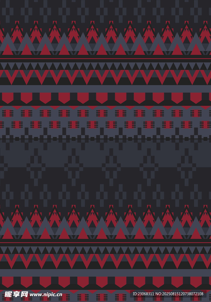 几何图案民族风织物纹理