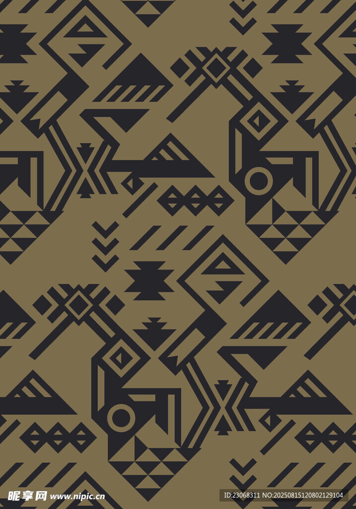 几何民族风图案纹理