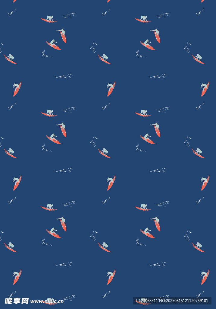 蓝色背景火烈鸟图案纹理