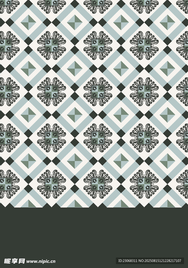 几何图案无缝花纹设计