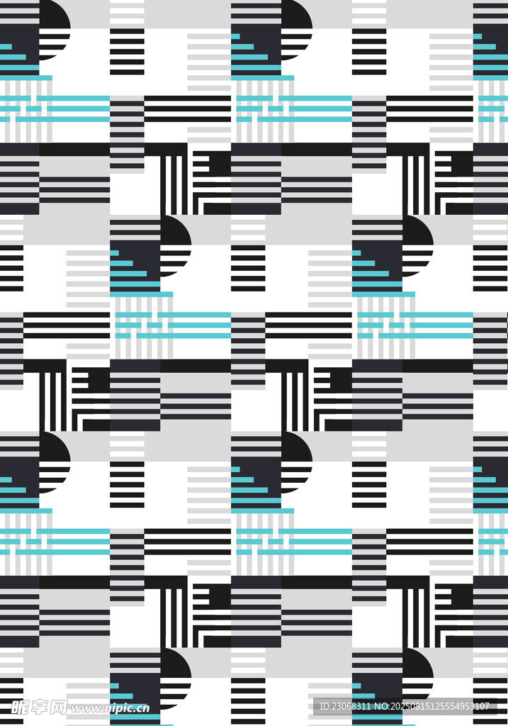 几何条纹图案设计