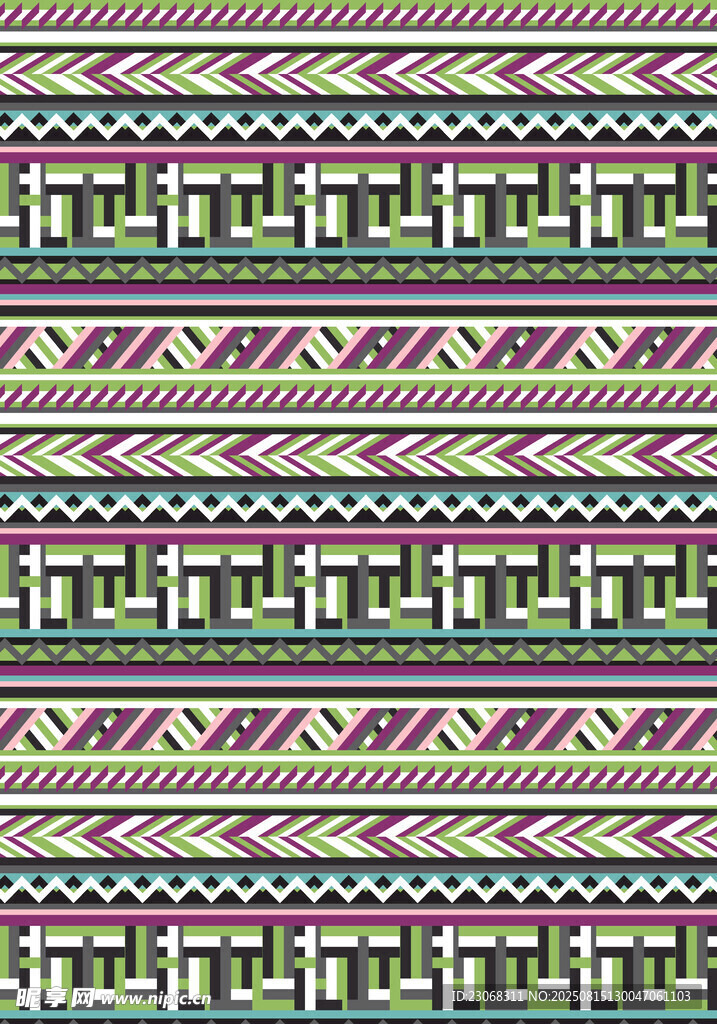 民族风几何图案纹理