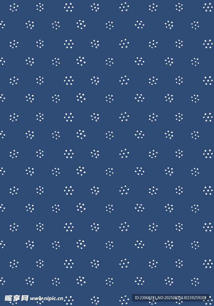 蓝色底纹雪花图案背景