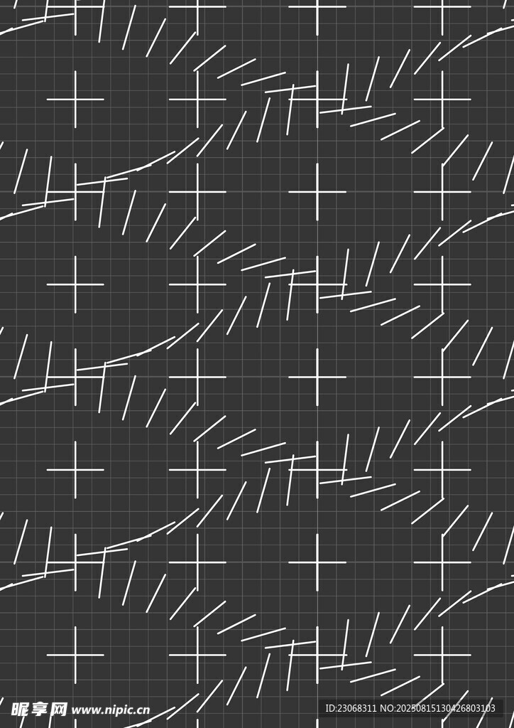 黑白线条几何图案纹理