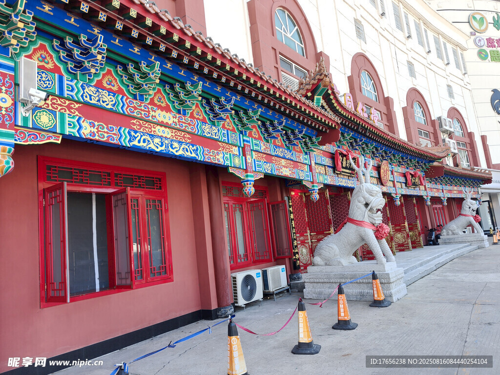 中式古建筑街道景观