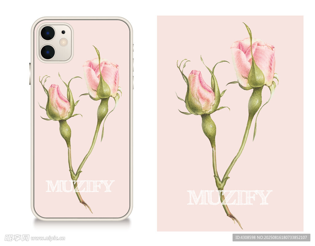 手机壳 玫瑰图案