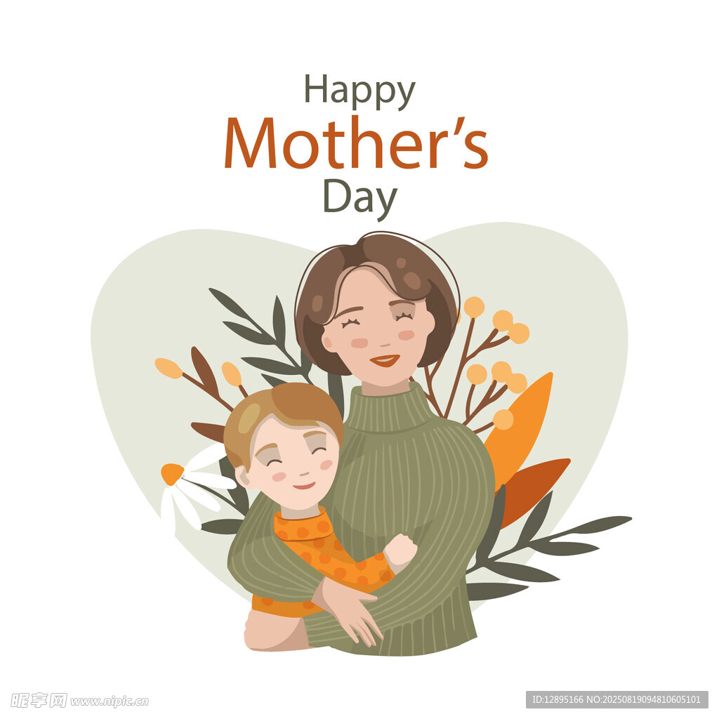 母亲节母子温馨时刻