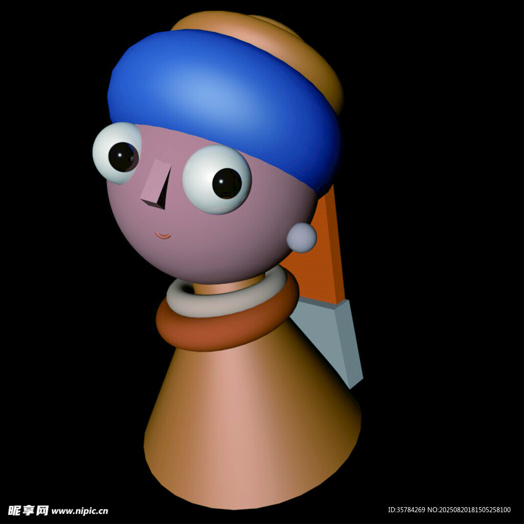 戴珍珠耳环的少女