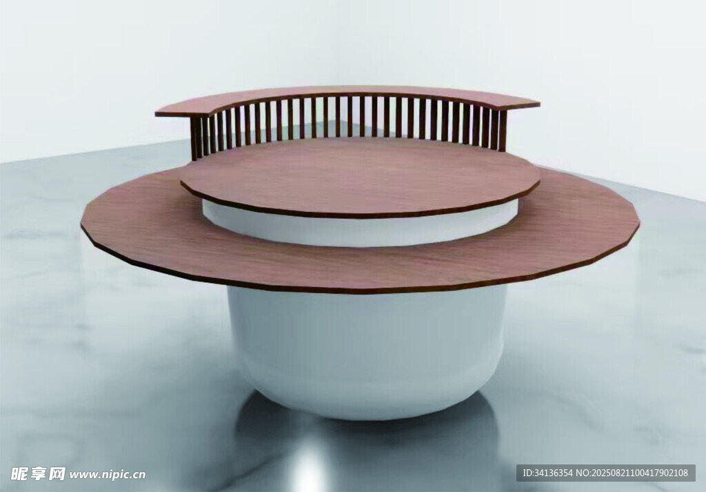 现代风格旋转式圆桌设计