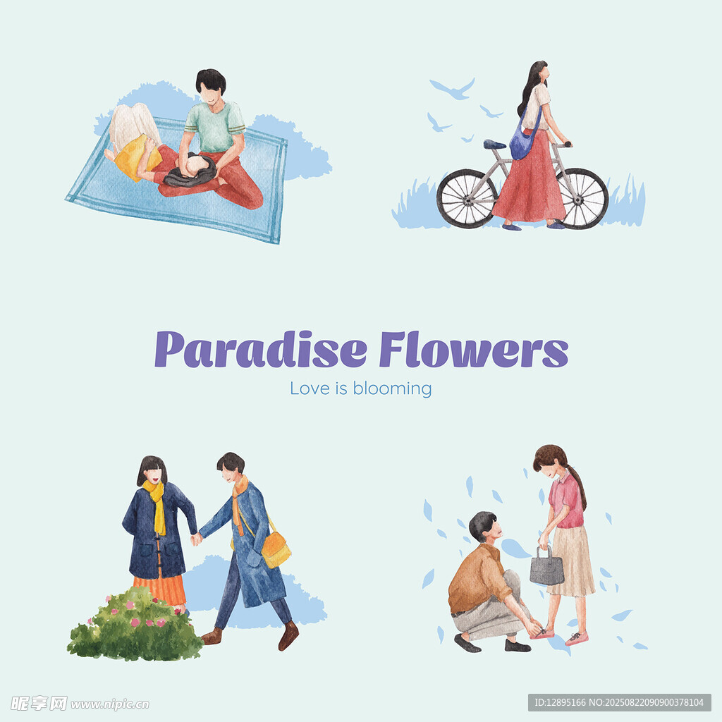 浪漫生活瞬间插画集