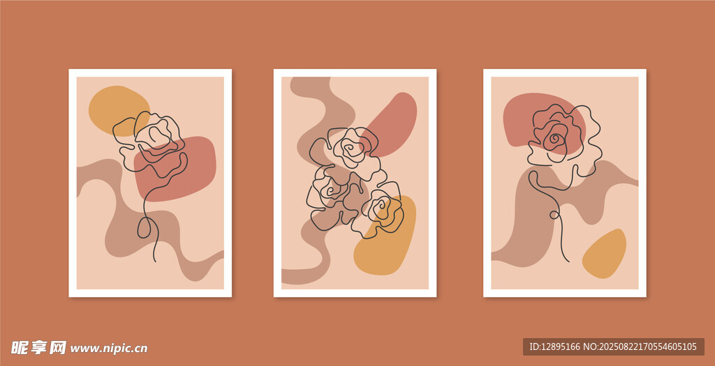 三幅可爱动物插画作品