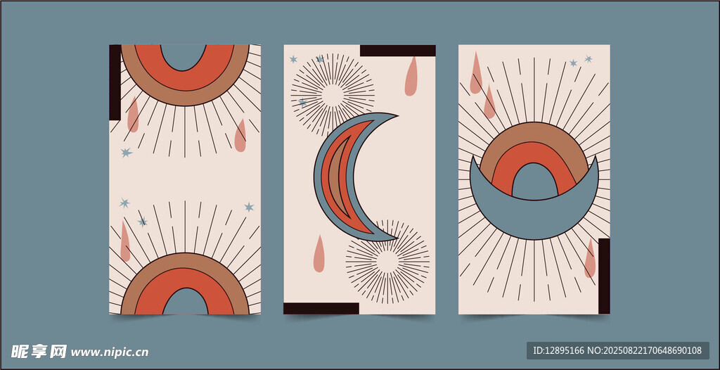 几何图案装饰画设计