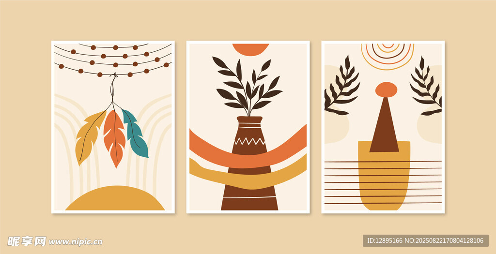 秋季装饰插画艺术作品