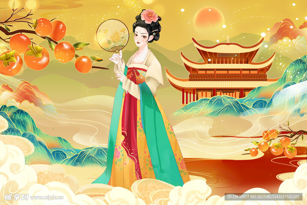 古风美人美景