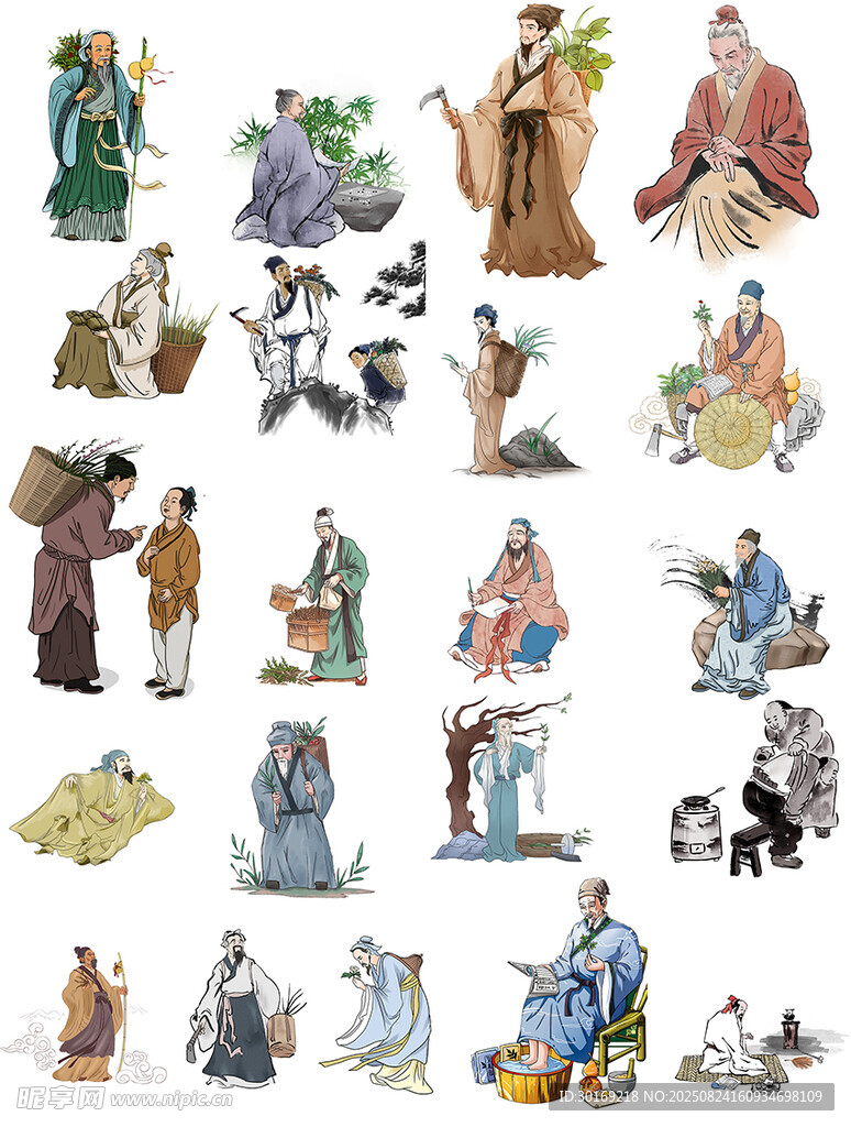 古代人物插画集