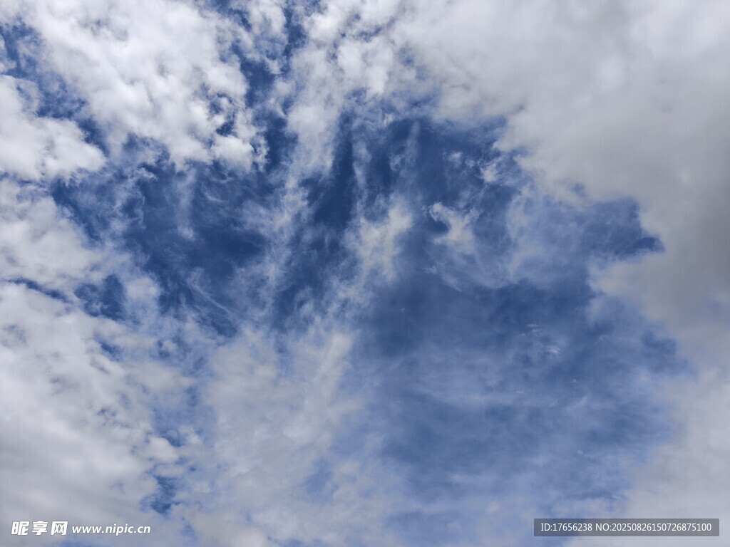 蓝天白云美景