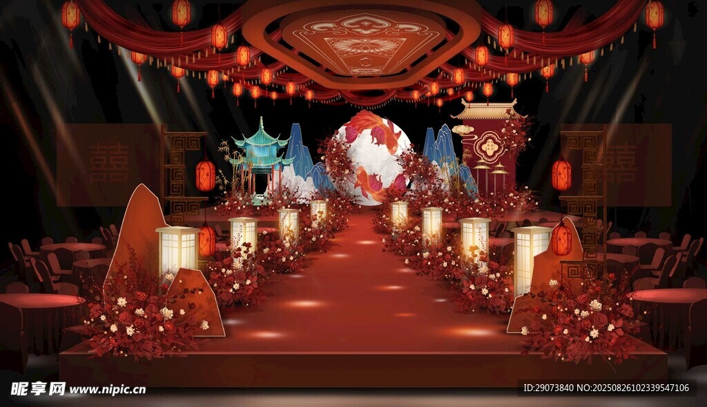 中式婚礼场景布置