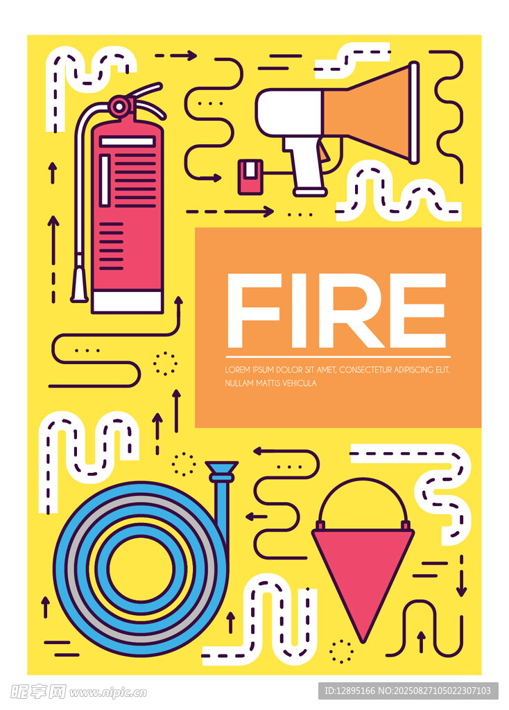 消防元素图标集合