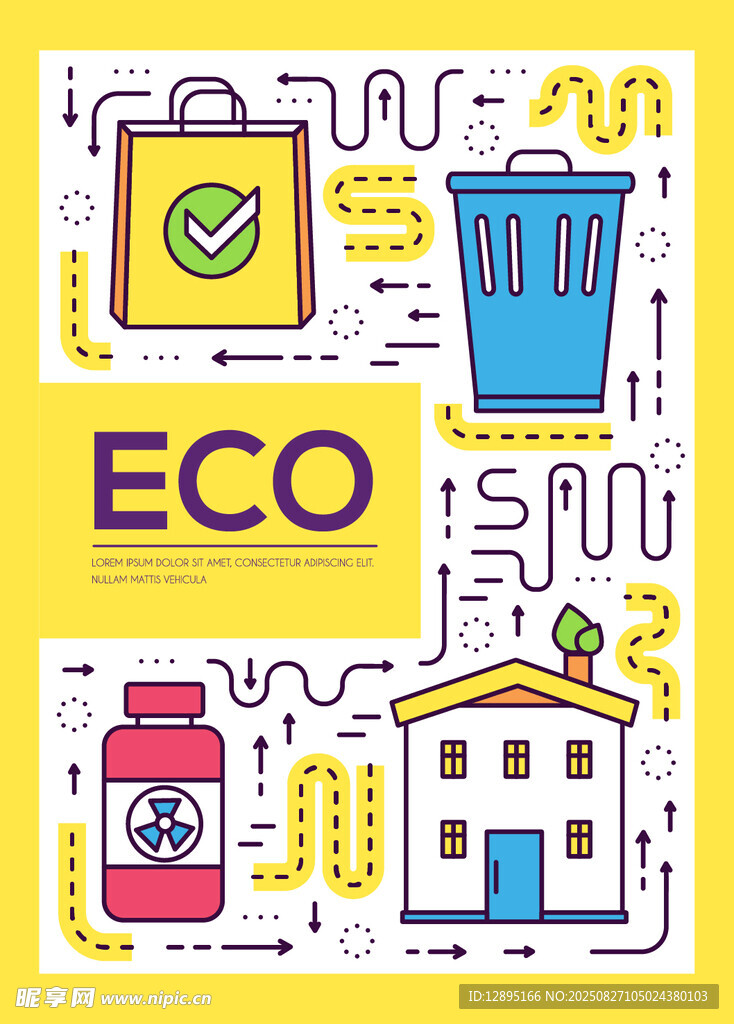 环保主题图标集合