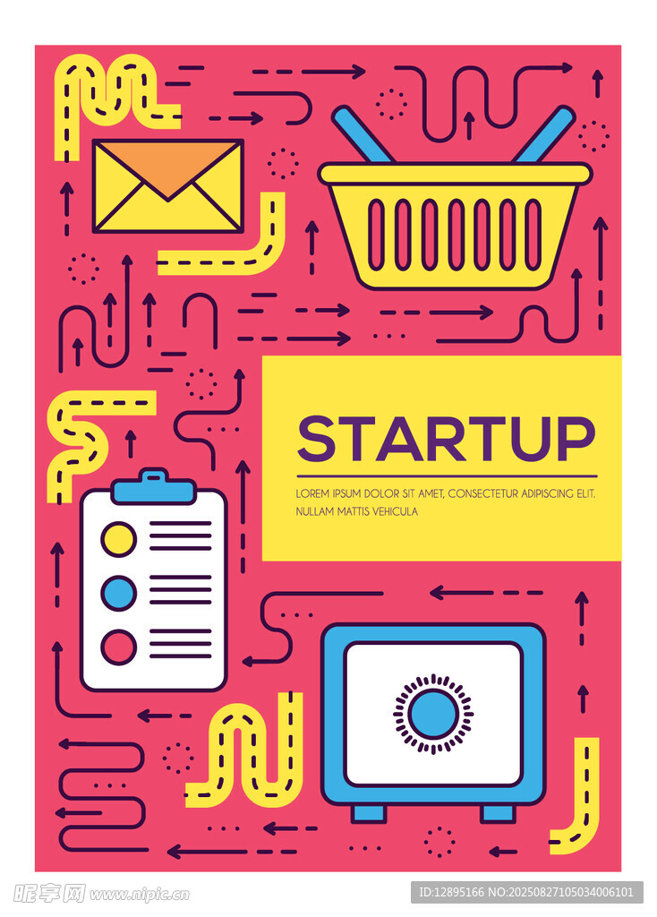 创业主题插画元素集合