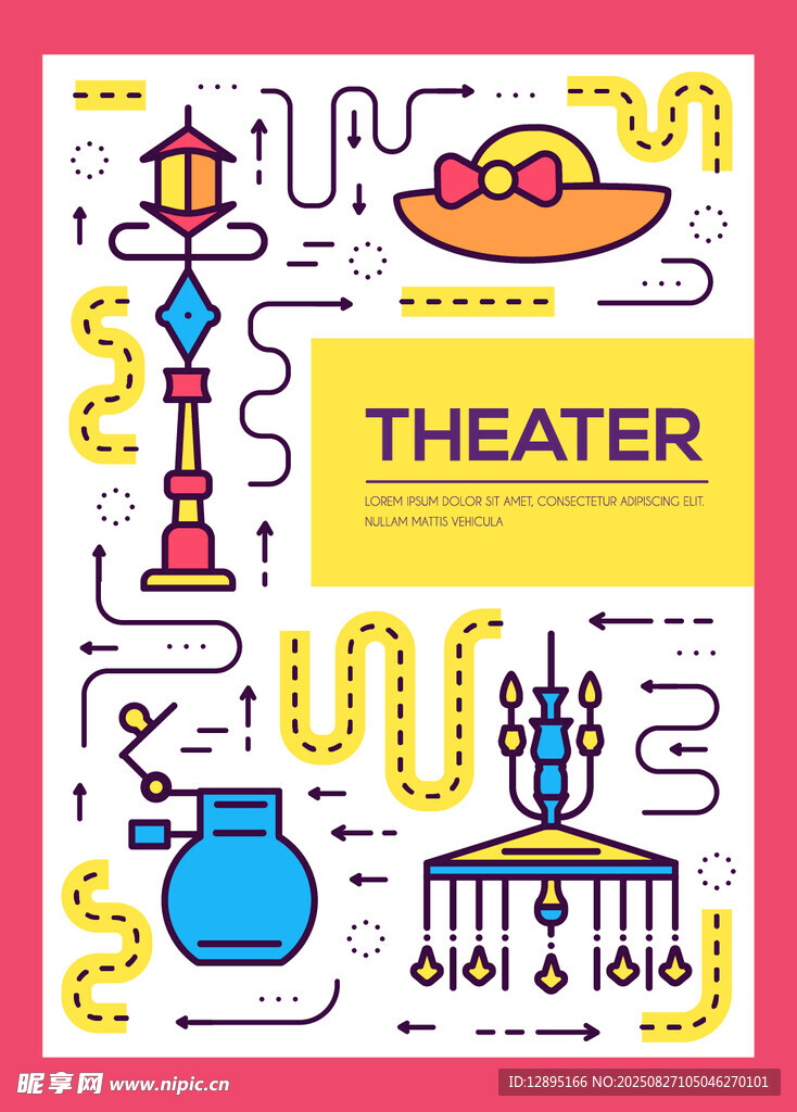剧院主题装饰图案设计
