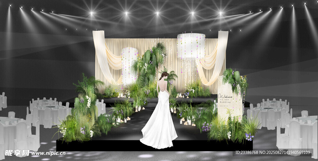 浪漫婚礼现场布置