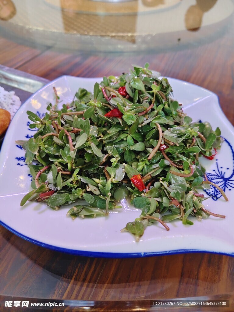 凉拌马齿苋