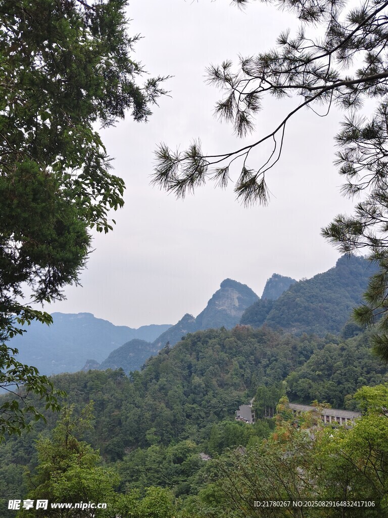 山林远眺美景