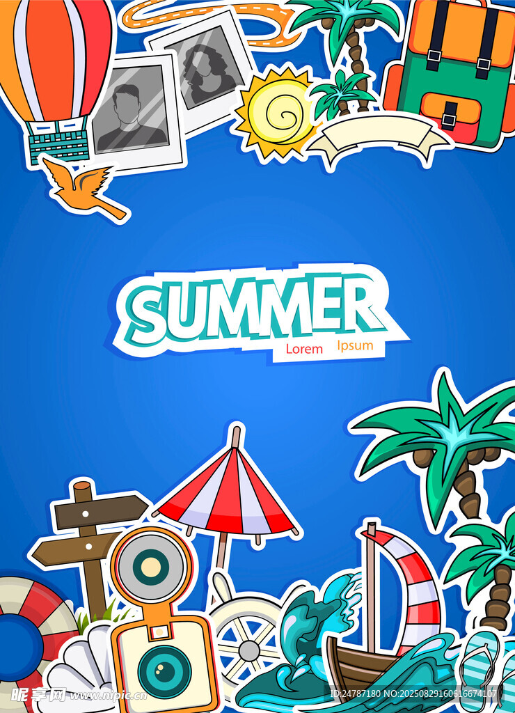 夏日度假素材