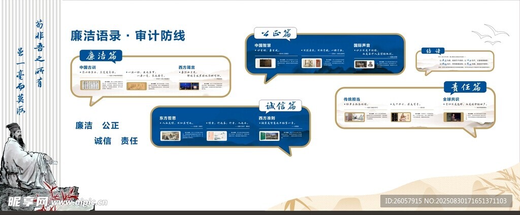 廉洁防线文化墙