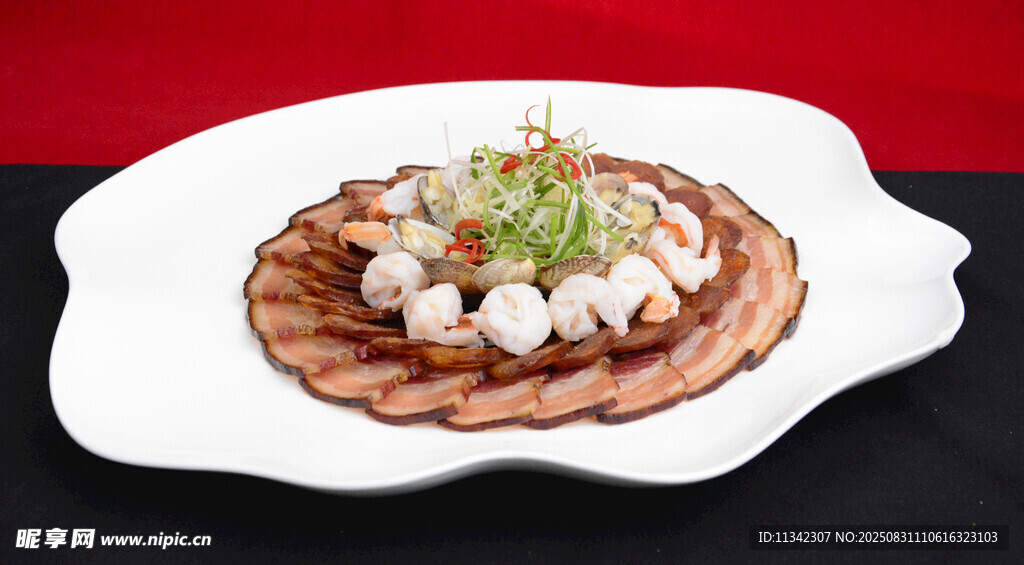 腊肉拼虾仁