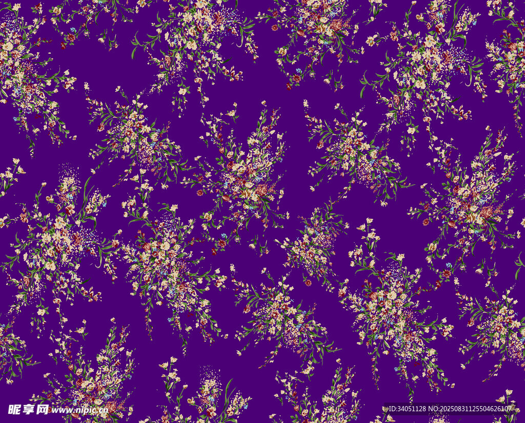 紫色底金色斑点纹理图案