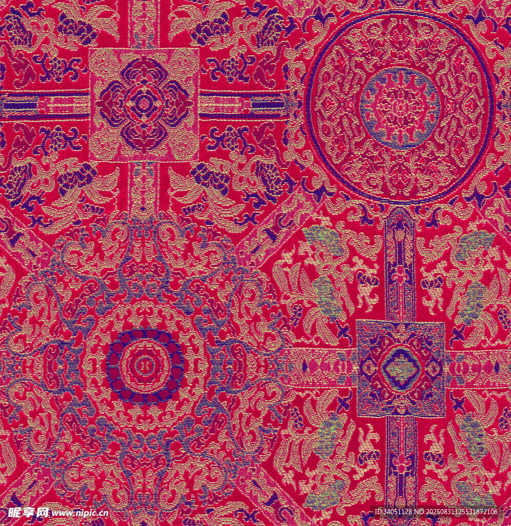 绚丽民族风几何图案纹理