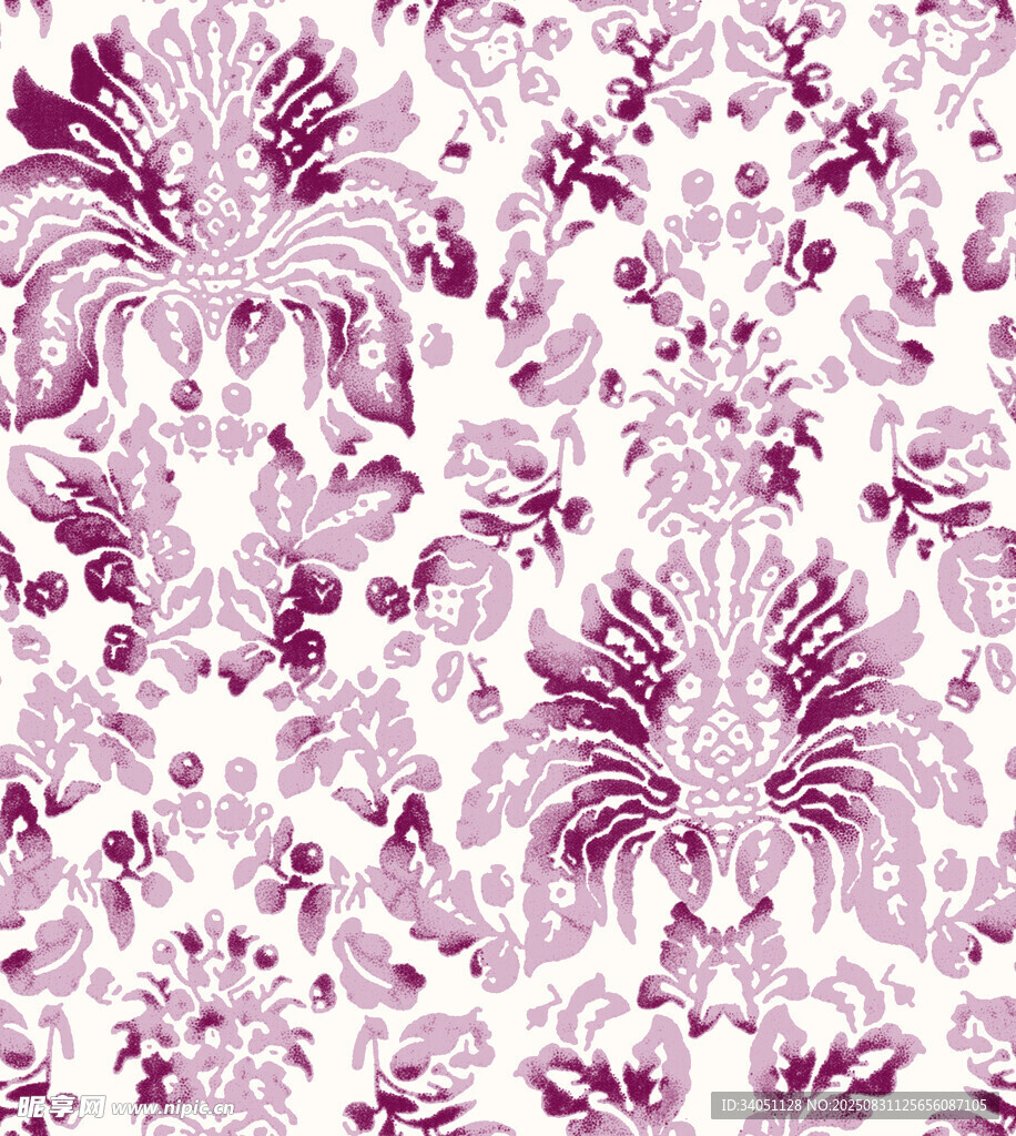 紫色花卉图案纹理背景