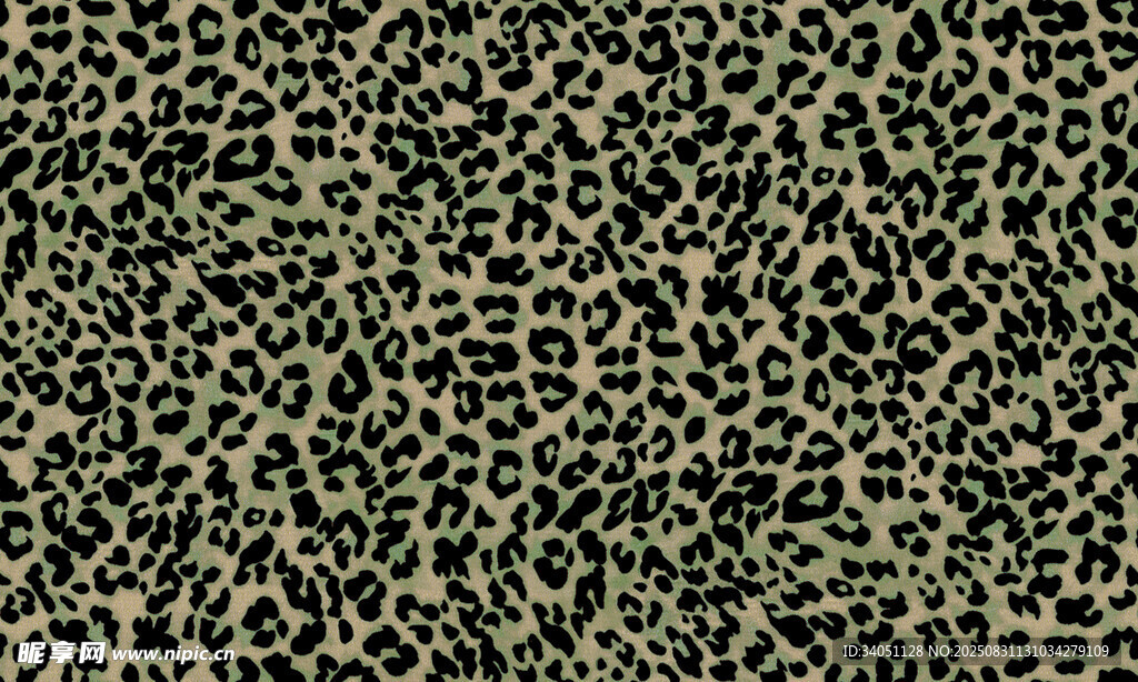 豹纹图案纹理背景图