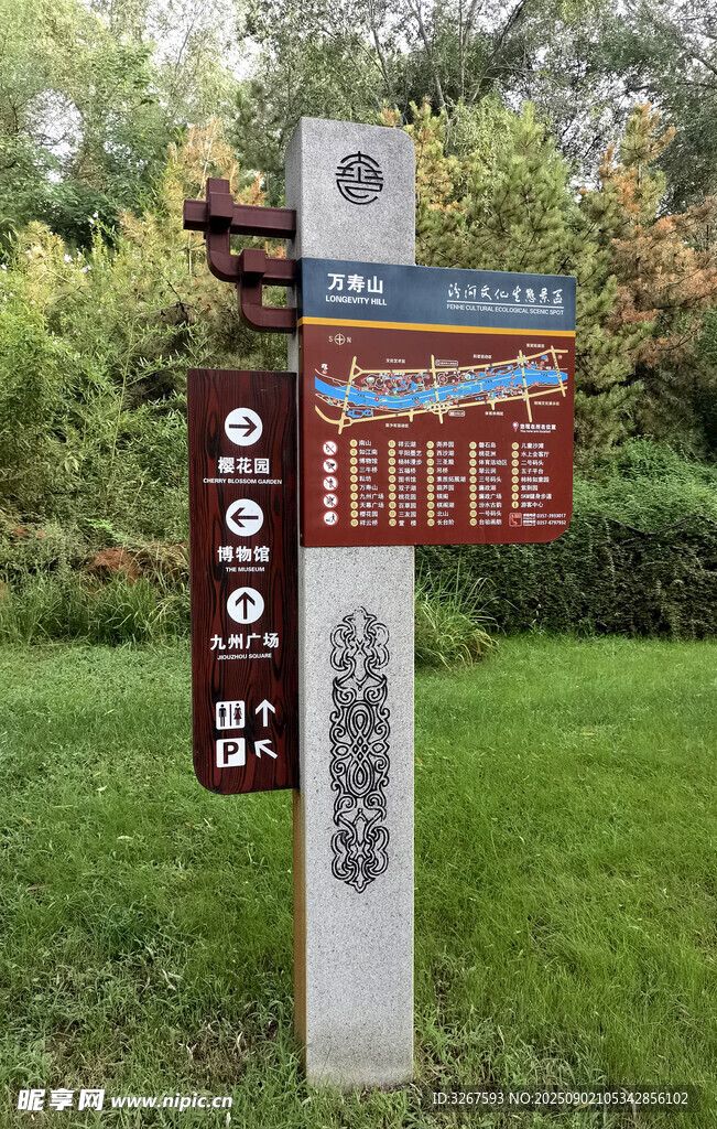 户外景区指示牌