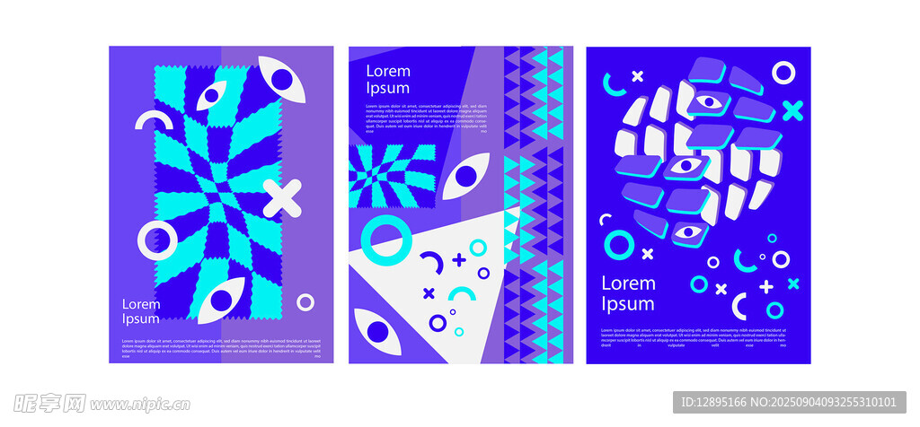 梦幻蓝调抽象艺术画作