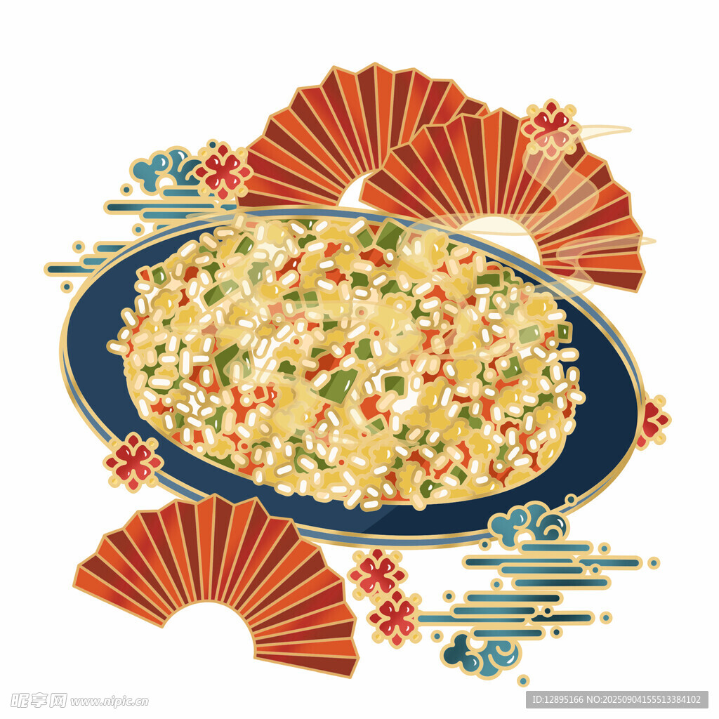 美味炒饭搭配精致装饰