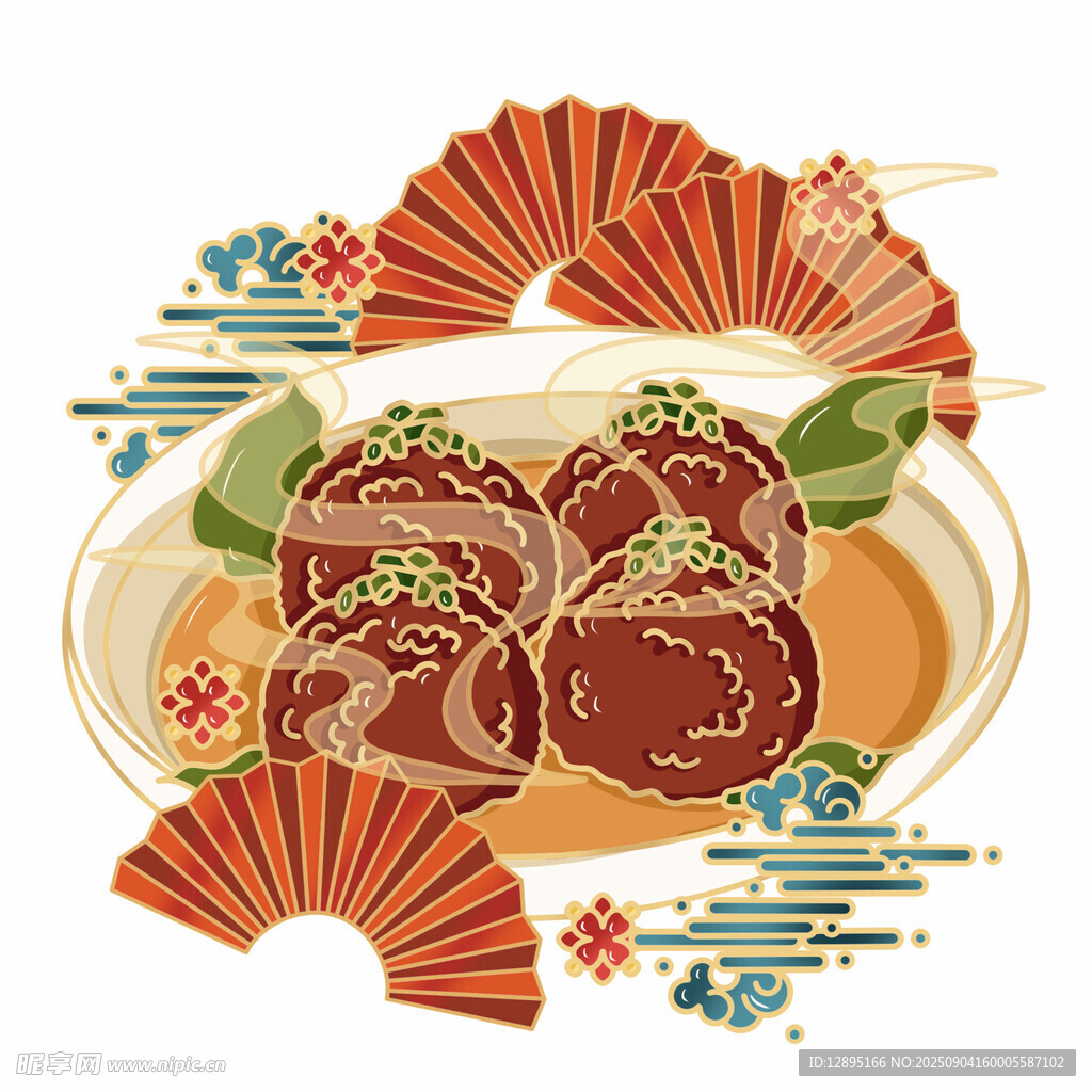 日式美味寿司摆盘展示