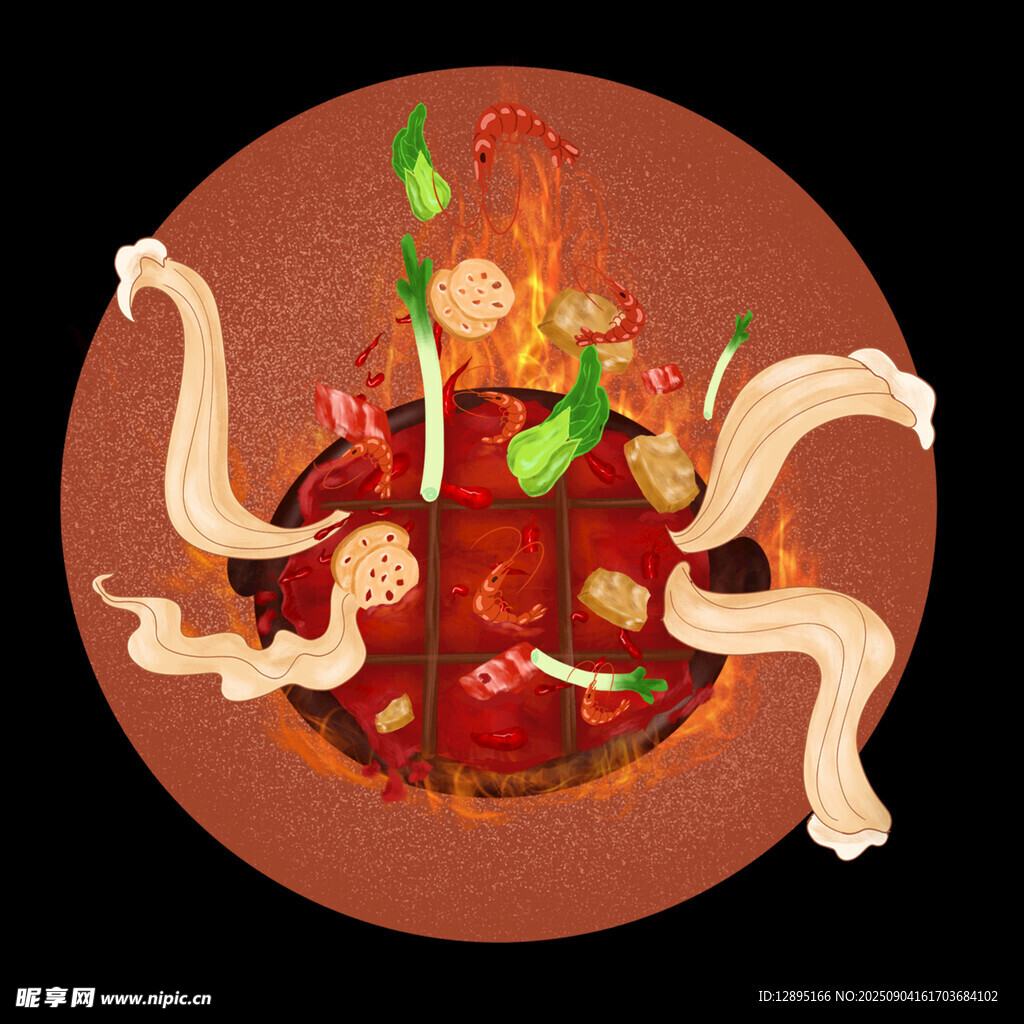 热气腾腾的美味火锅