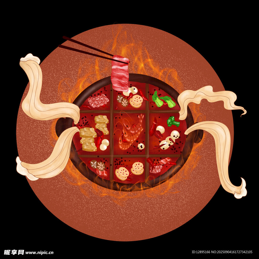 热气腾腾的美味火锅