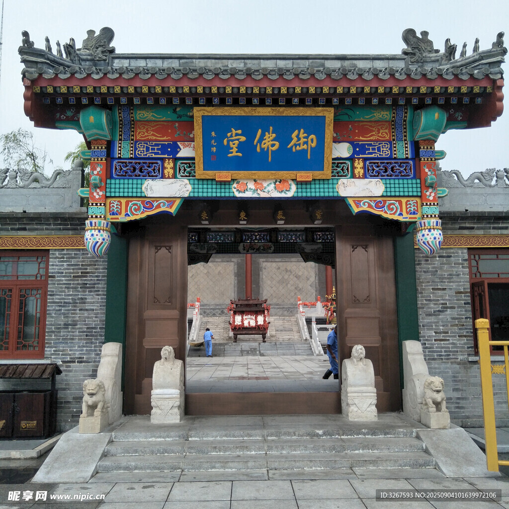 中式传统门楼建筑景观