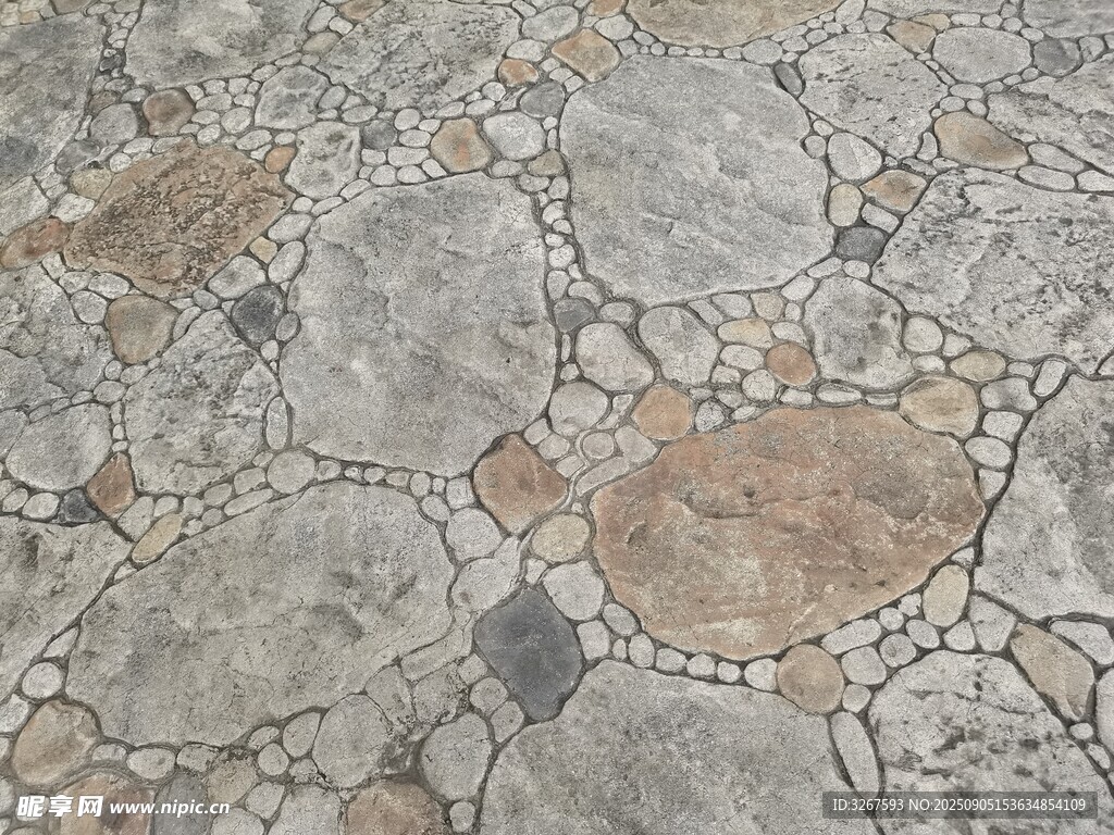 复古风碎石地面纹理