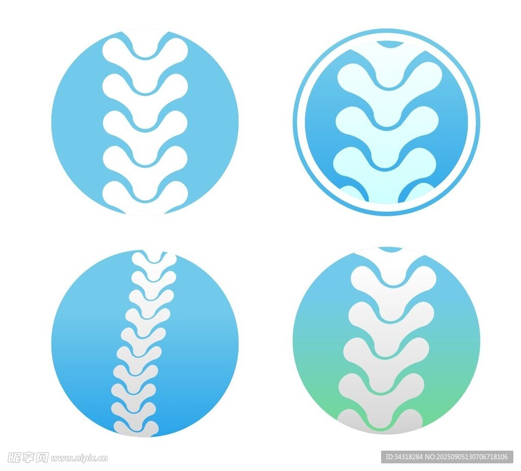 脊柱图标设计集合