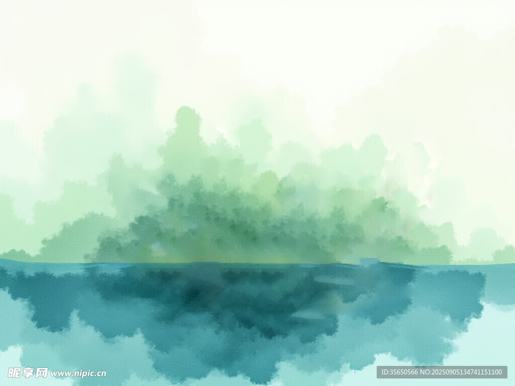 水彩绘就水彩晕染