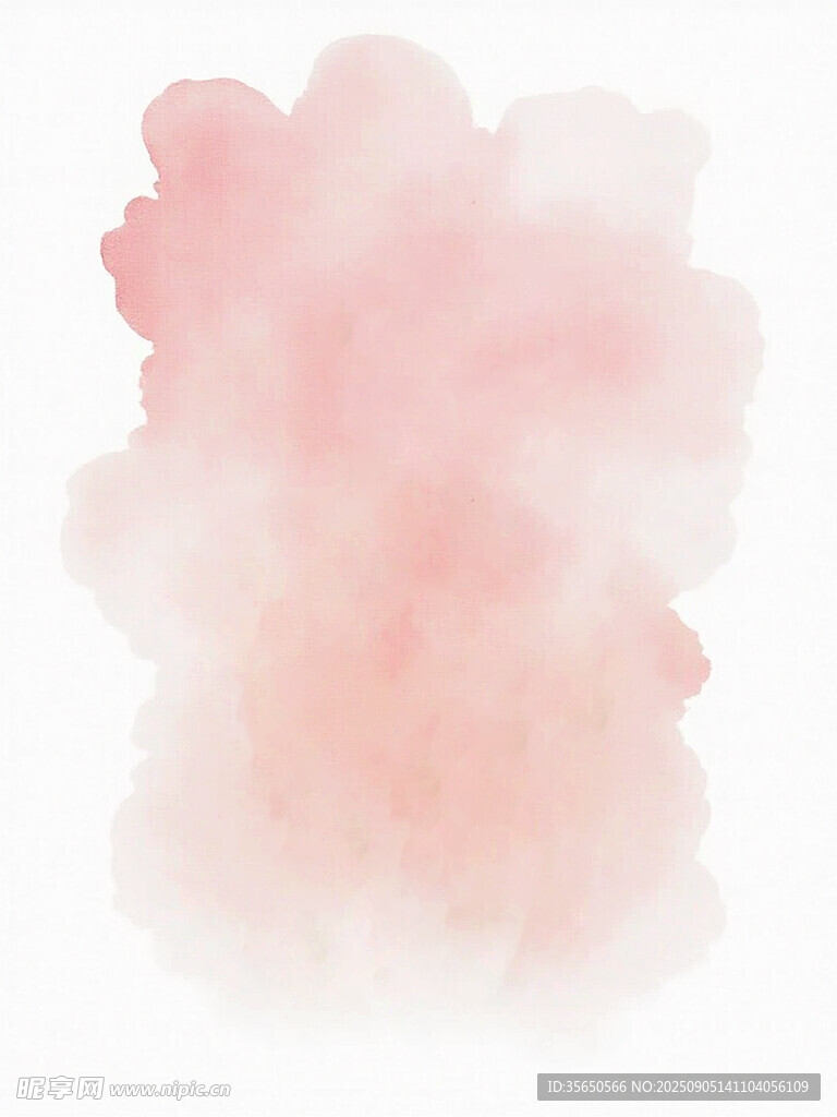 淡粉色水彩晕染背景图