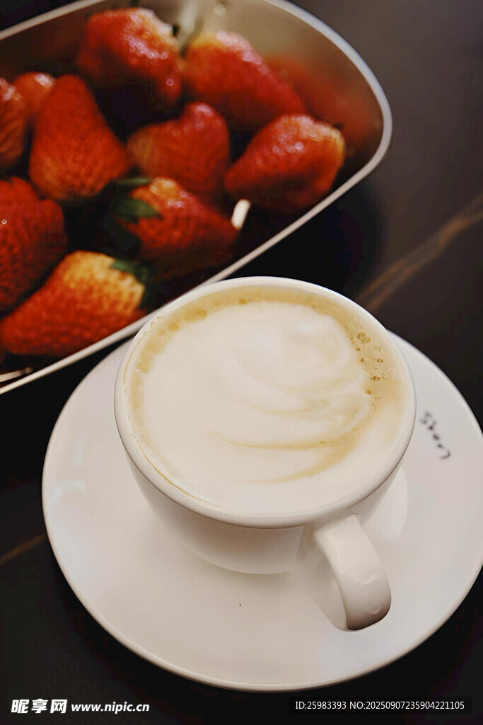 草莓与拿铁