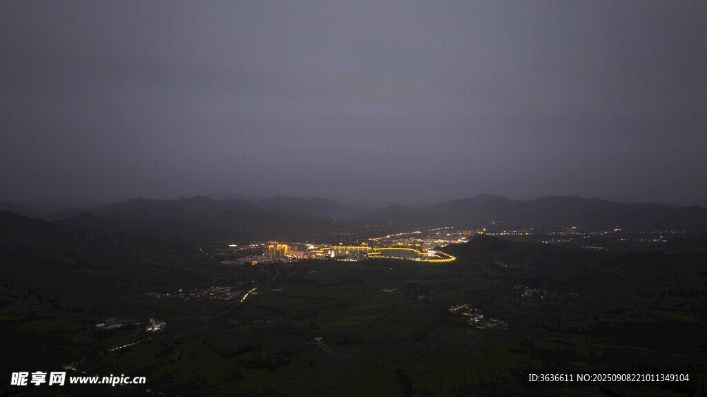 五台县城夜景